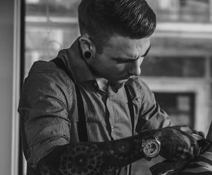 barber at work