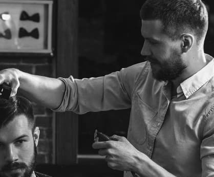 barber at work