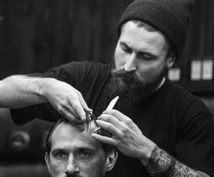 barber at work