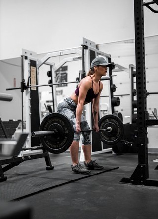female working out