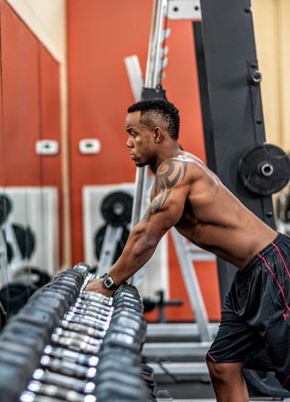 female working out