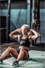 female working out